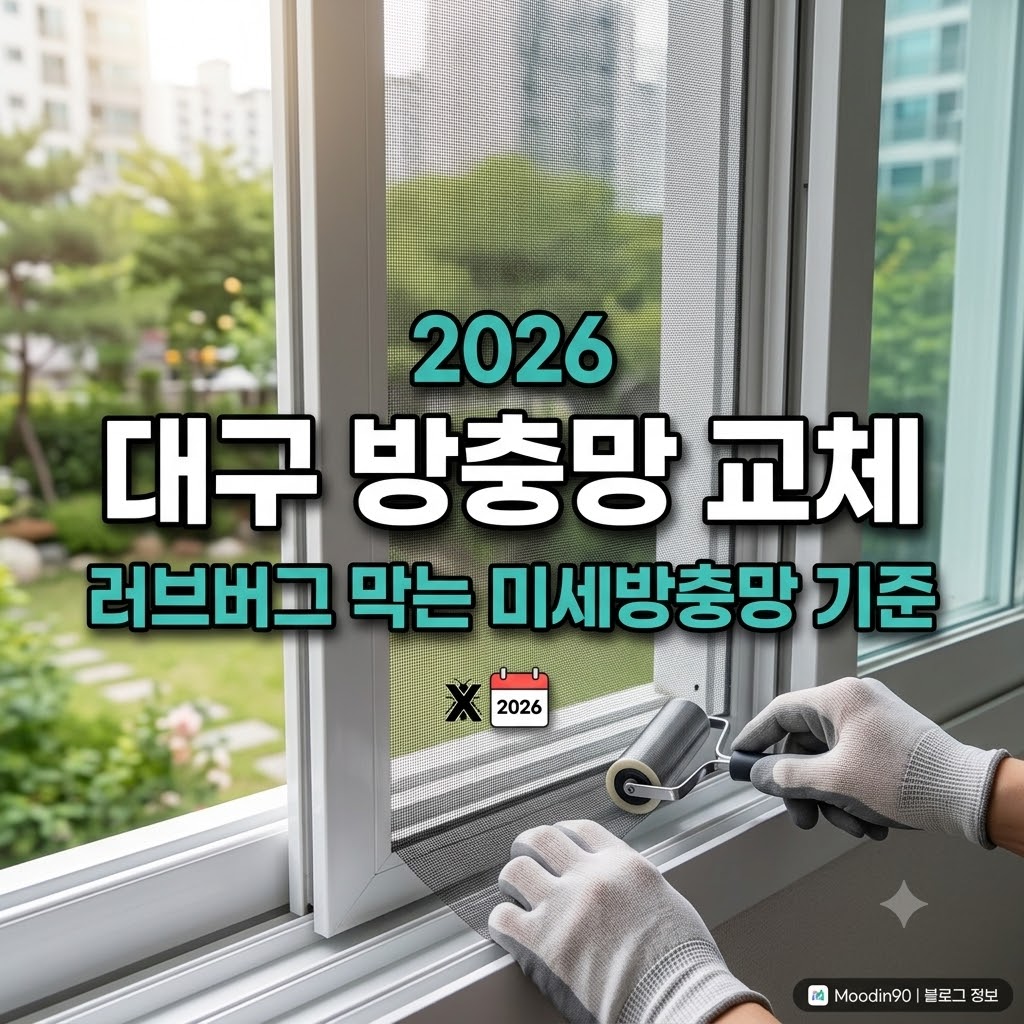 대구 방충망 교체 2026|러브버그 막는 미세방충망·모헤어 기준