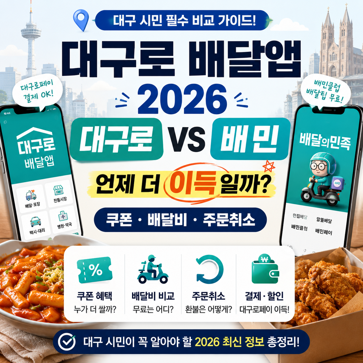 대구로 배달앱 2026|쿠폰·배달비·주문취소, 배민보다 언제 더 이득일까