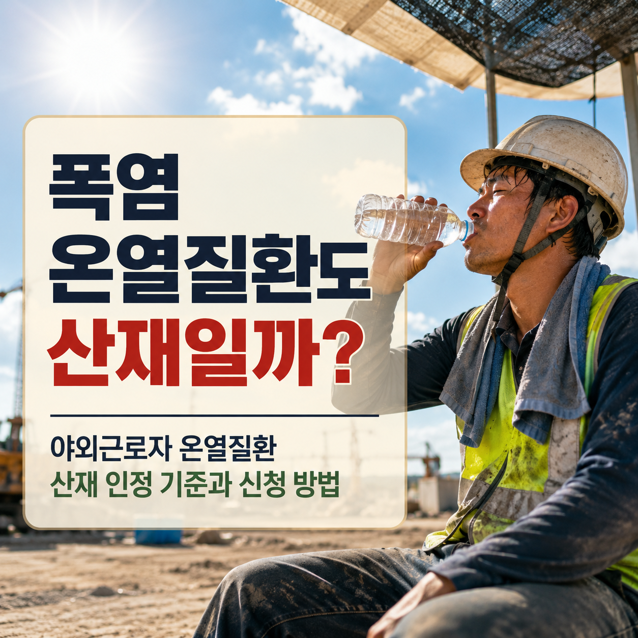 폭염 온열질환 산재 인정 기준｜야외근로자 신청 증거