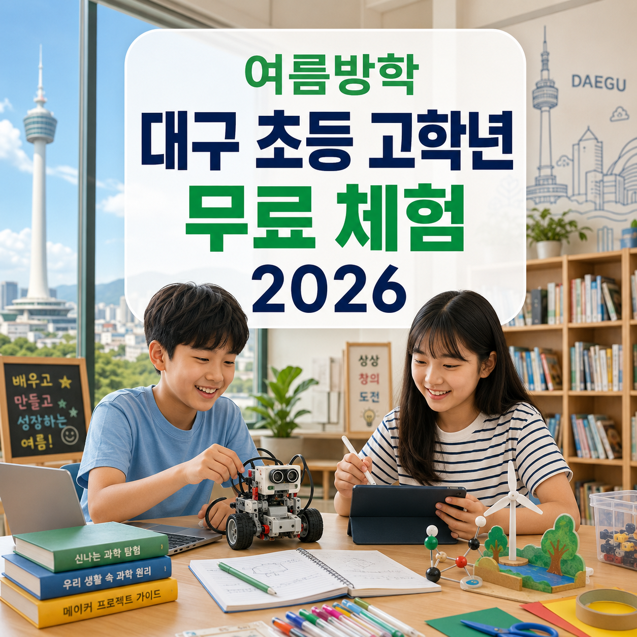 대구 초등 고학년 무료 체험 2026 – 여름방학 AI·과학·코딩 신청 정리