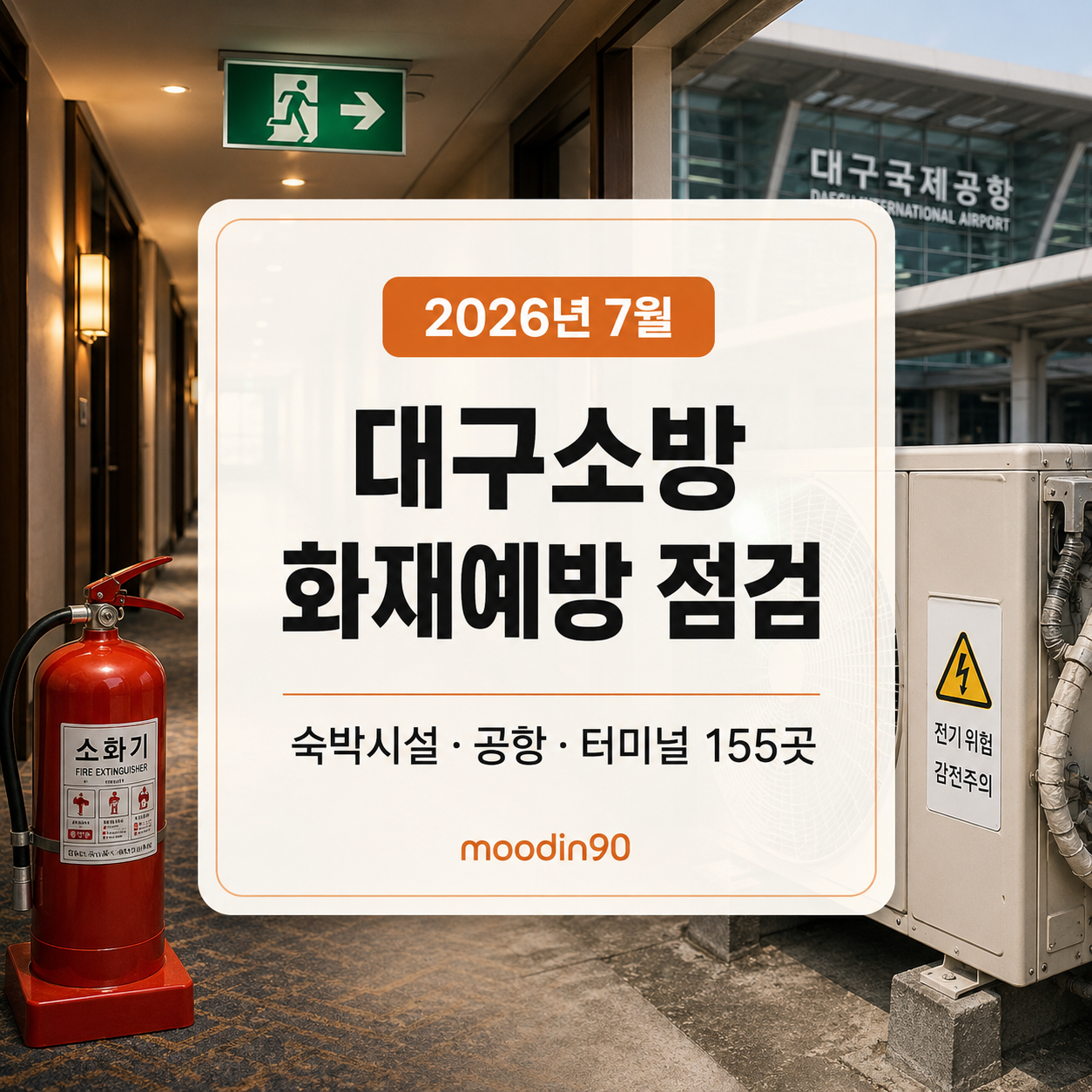 대구소방 다중이용시설 화재예방 점검 – 숙박시설·공항·터미널 155곳