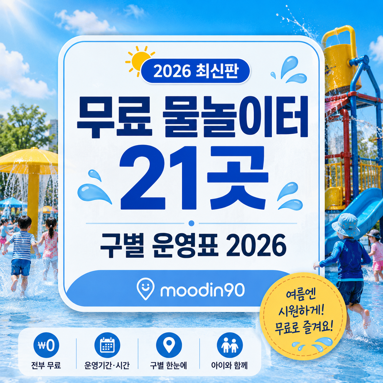 대구 무료 물놀이장 2026 – 구별 공공 물놀이터 운영기간·준비물 정리