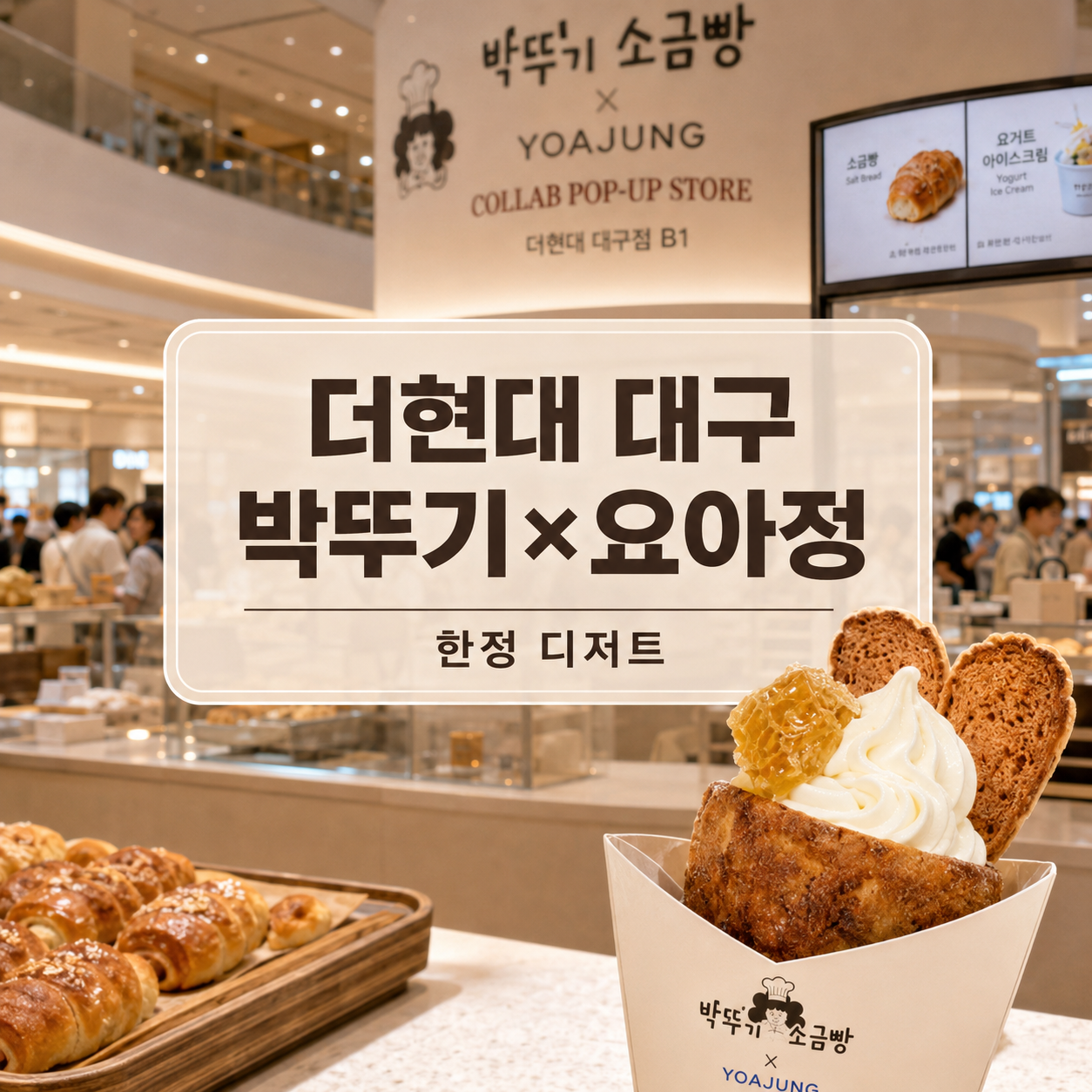 더현대백화점 대구 박뚜기 소금빵 요아정 2026 – 한정 메뉴·대기·주차