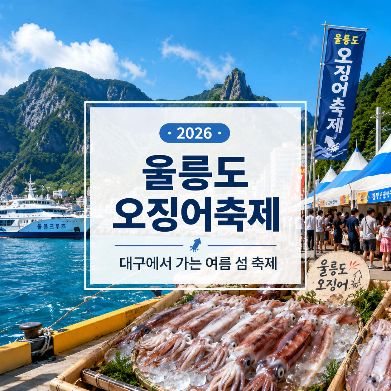 울릉도 오징어축제 일정 2026 – 대구에서 울릉도 가기·배편·해변가요제