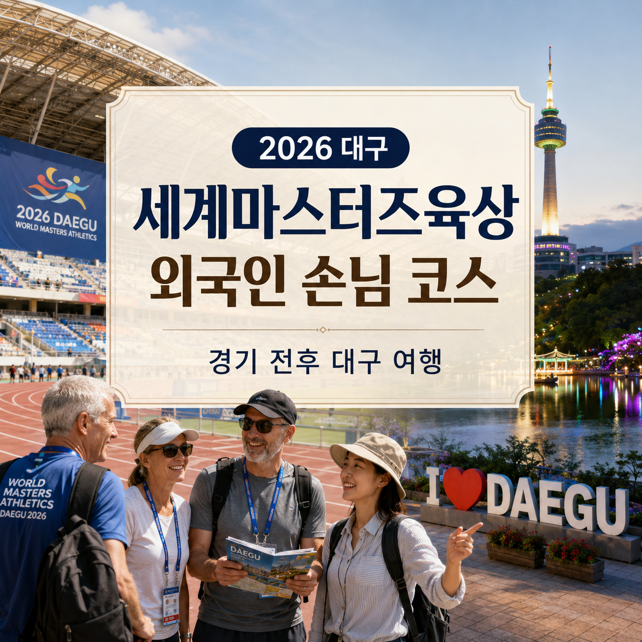 2026 대구세계마스터즈육상 외국인 여행코스|경기 전후 동선