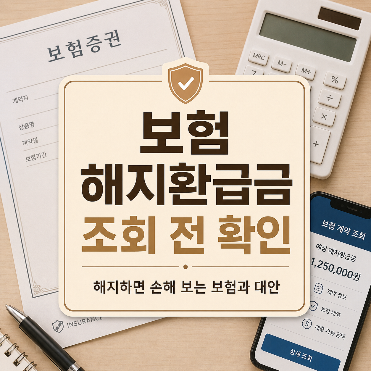 보험 해지환급금 조회 전 확인할 것｜해지하면 손해 보는 보험과 대안