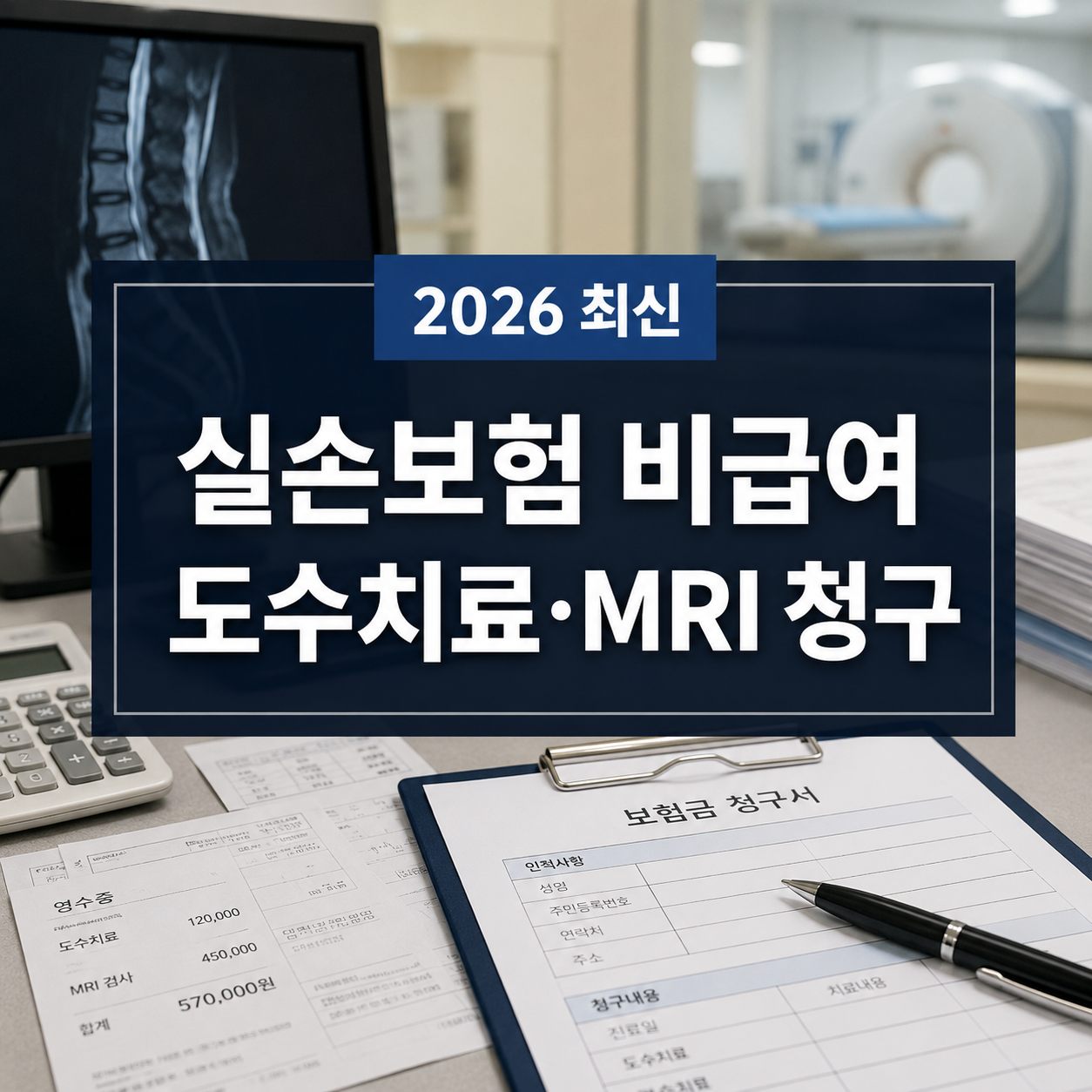 실손보험 도수치료·MRI 청구 전 확인｜4세대 횟수·한도