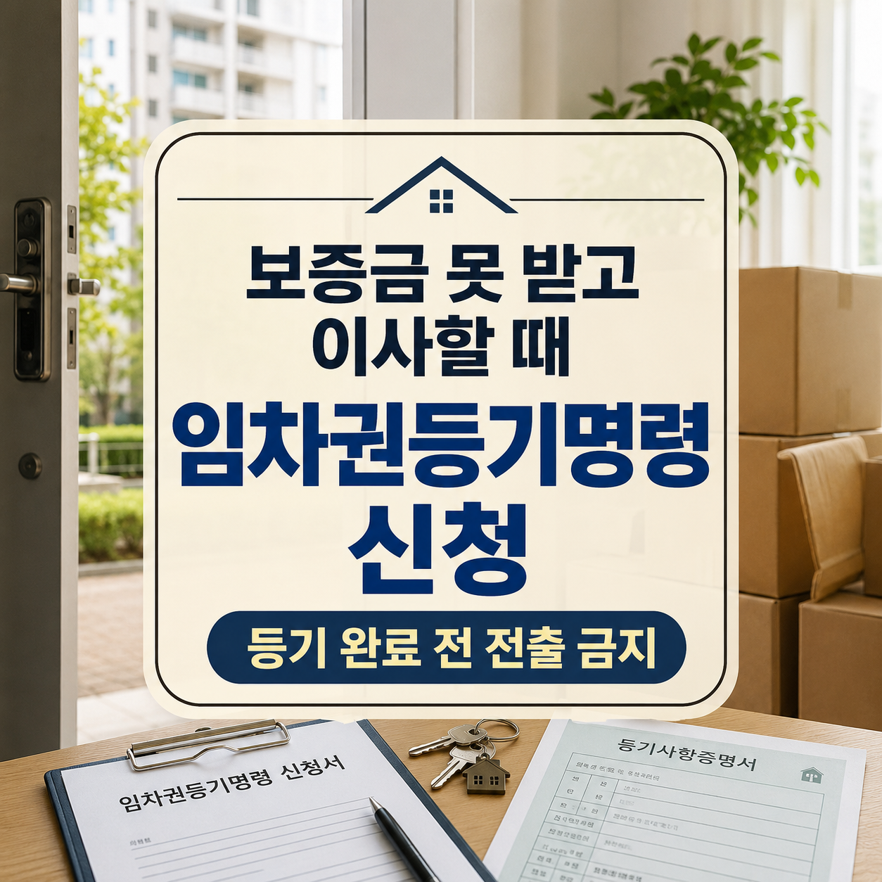 임차권등기명령 신청방법｜보증금 못 받고 이사할 때