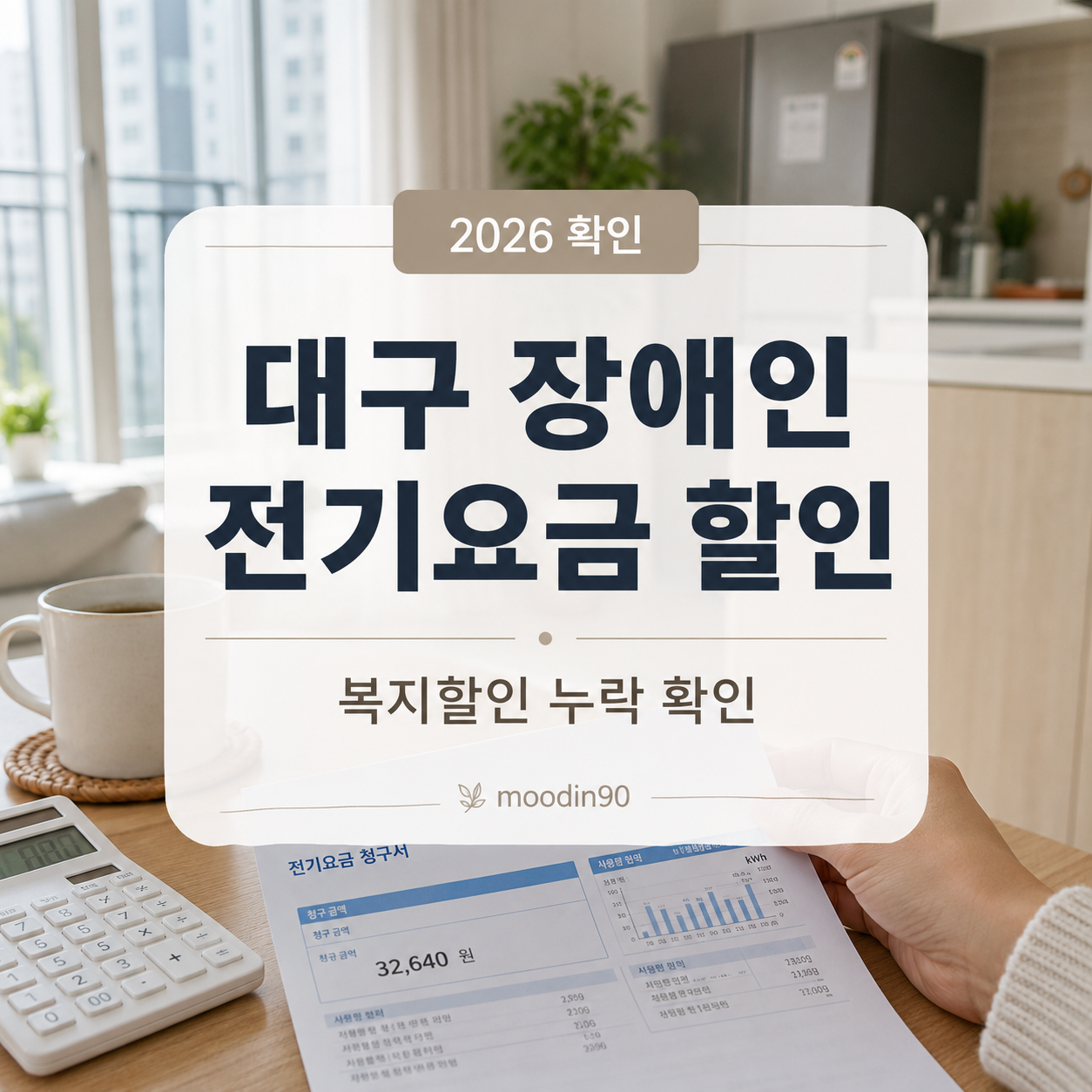 대구 장애인 전기요금 할인 신청｜복지할인 누락 확인