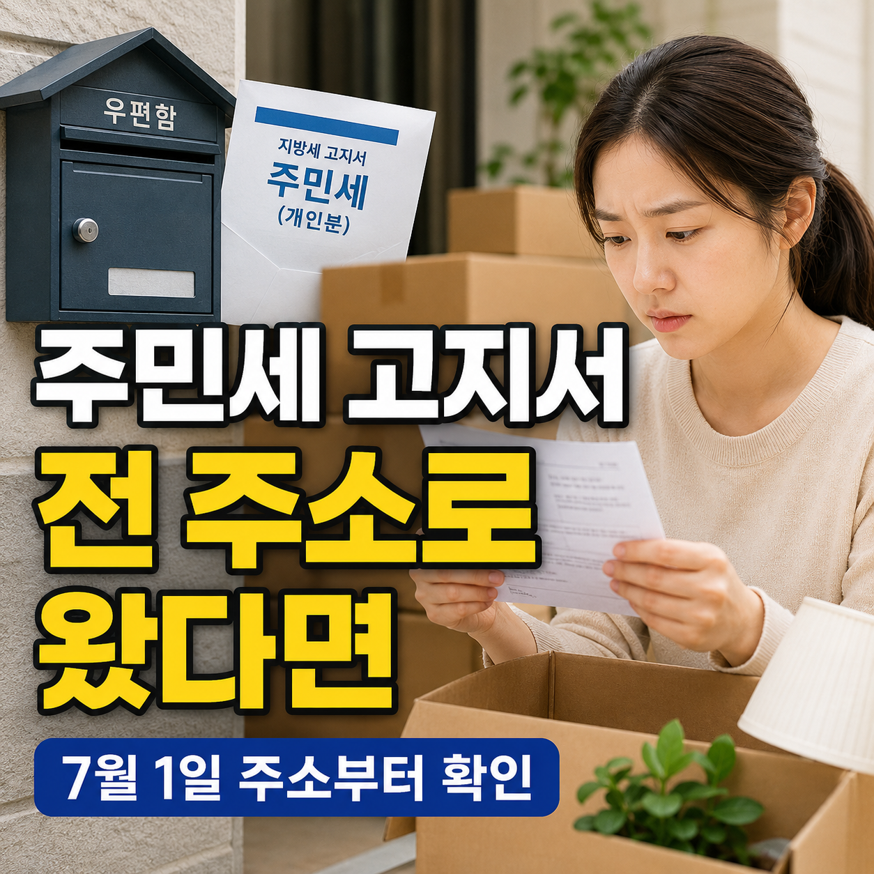 2026 주민세 고지서 이전 주소로 왔을 때｜이사 후 납부 지역