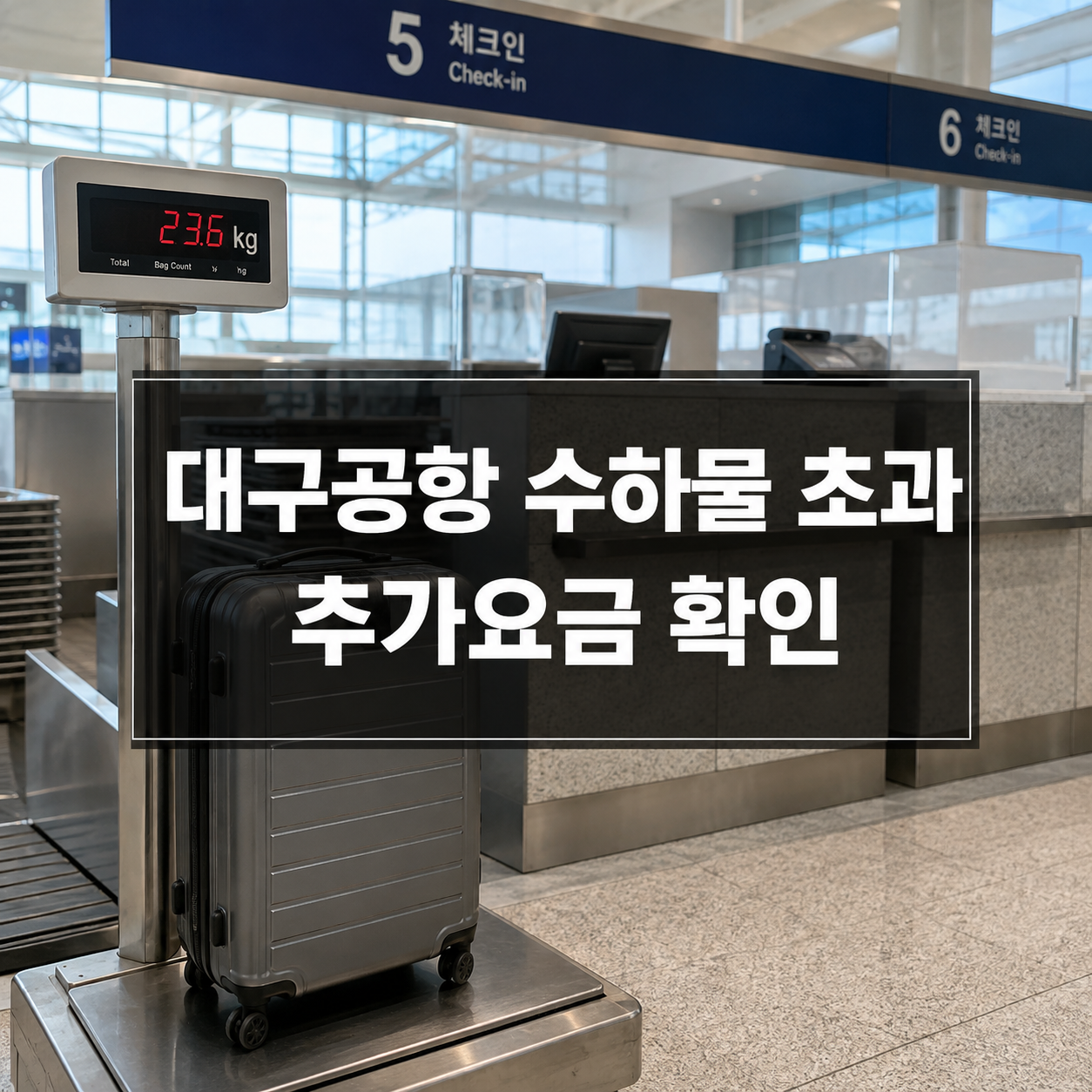 대구공항 수하물 무게 초과하면 어떻게 할까|추가요금·기내반입 확인 순서