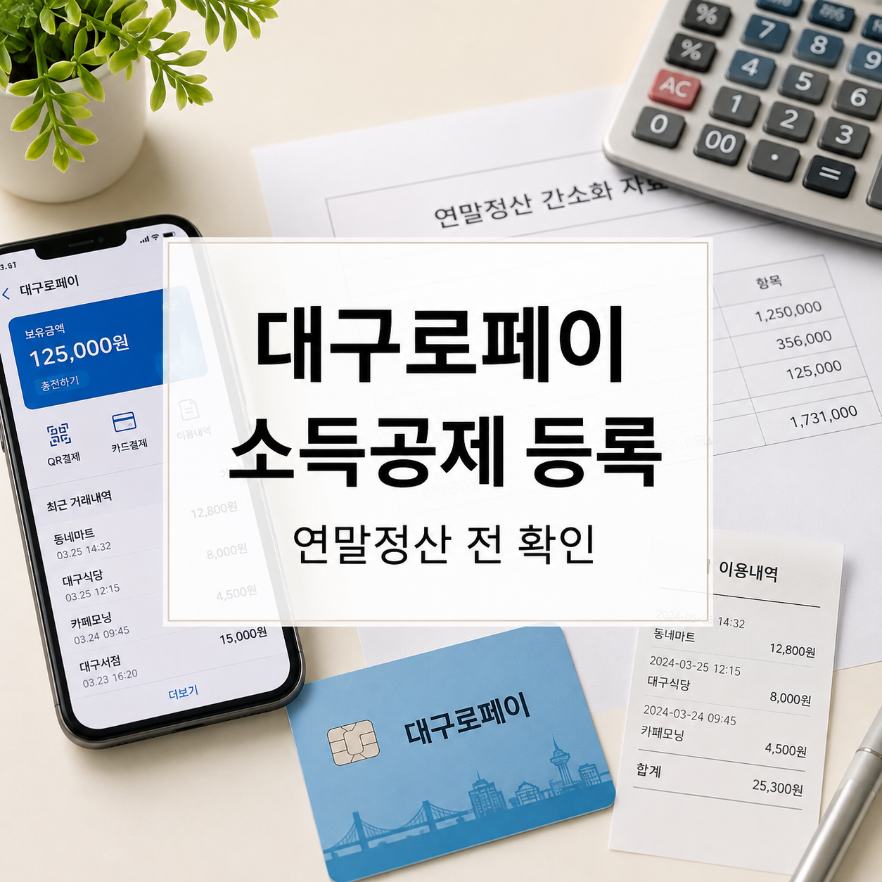 대구로페이 소득공제 신청 2026|iM샵 사용내역·연말정산 확인
