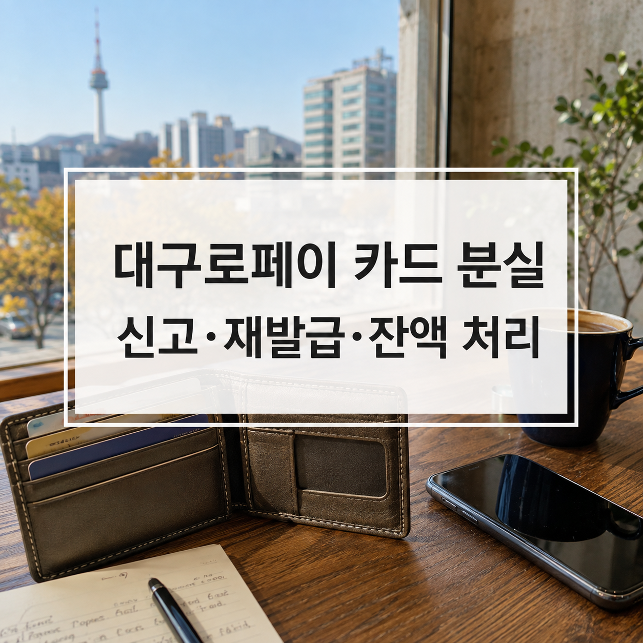 대구로페이 카드 분실했을 때｜분실신고·재발급·잔액 처리