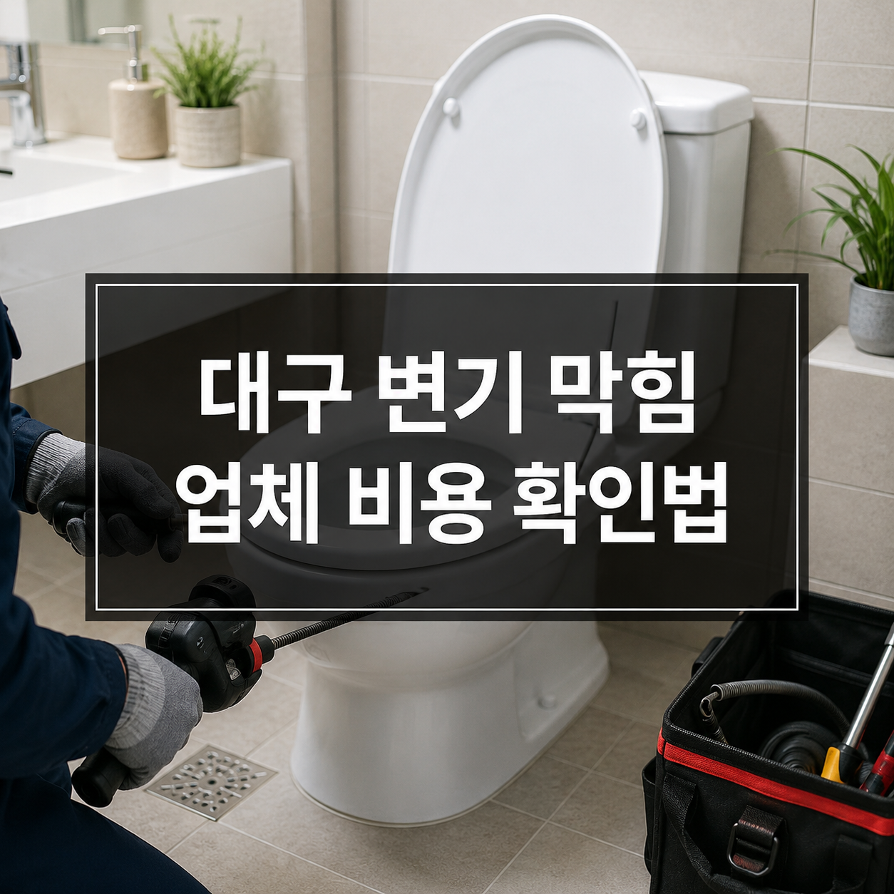 대구 변기 막힘 업체 비용｜출장비·관통기·탈거 추가금