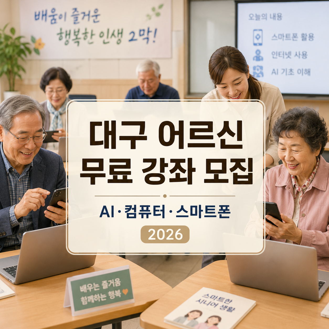 2026 대구 어르신행복교실 모집｜무료 AI·컴퓨터 강좌 신청