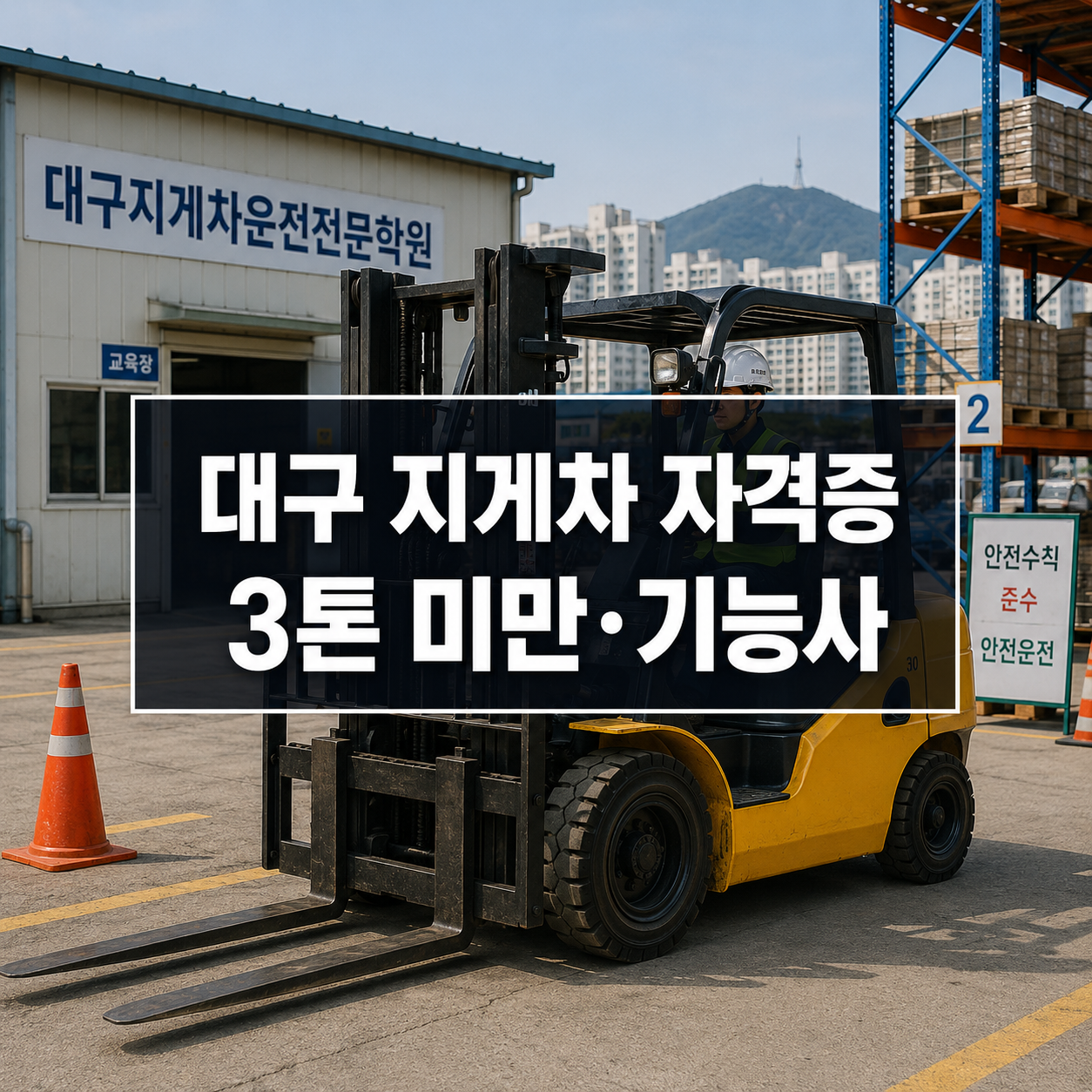 대구 지게차 자격증 국비과정 2026｜3톤 미만·기능사 차이
