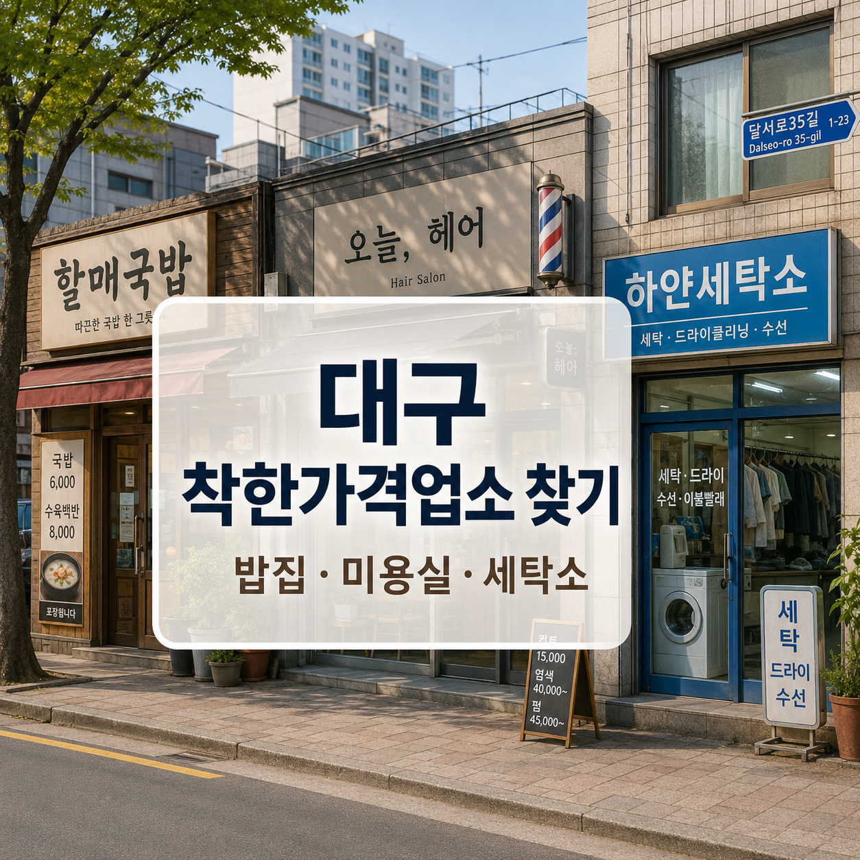 대구 착한가격업소 찾는 법 2026|밥집·미용실·세탁소 조회