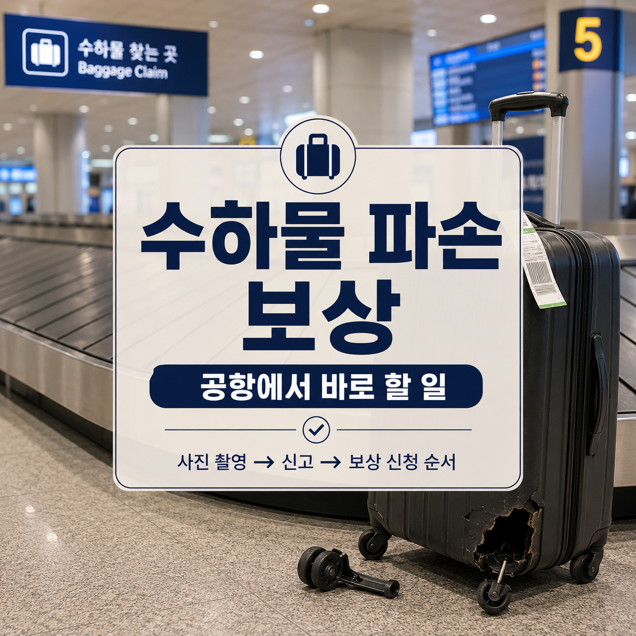 항공 수하물 파손 보상 신청|공항 신고·7일 기한