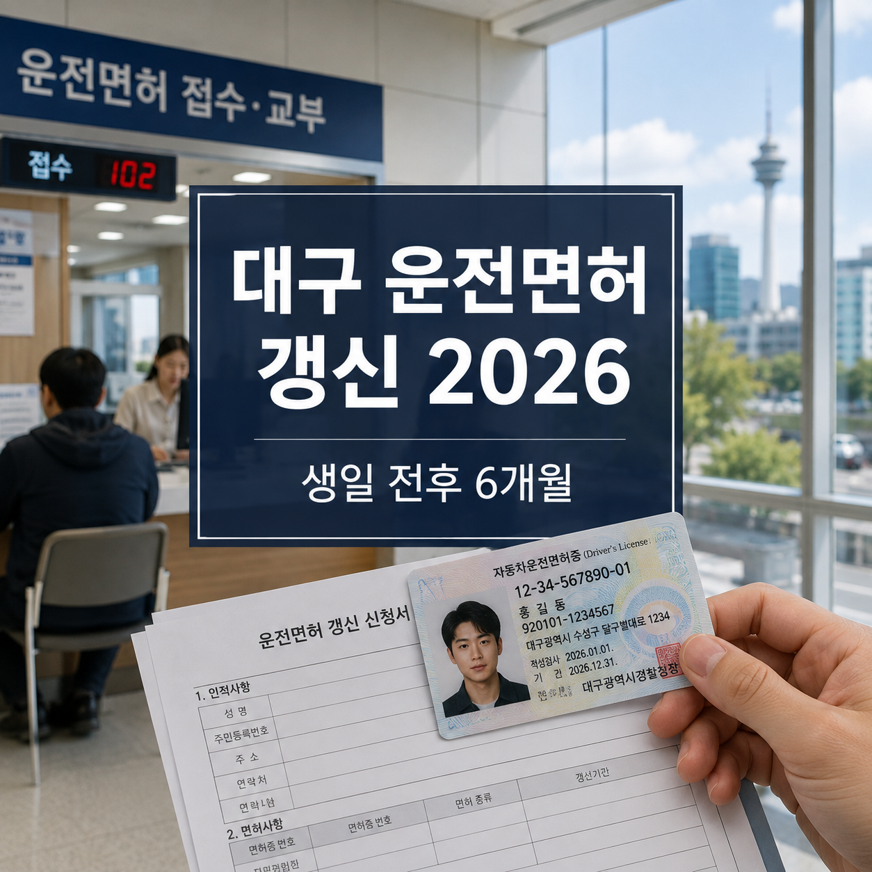 대구 운전면허 갱신방법 2026｜기간·시험장·경찰서