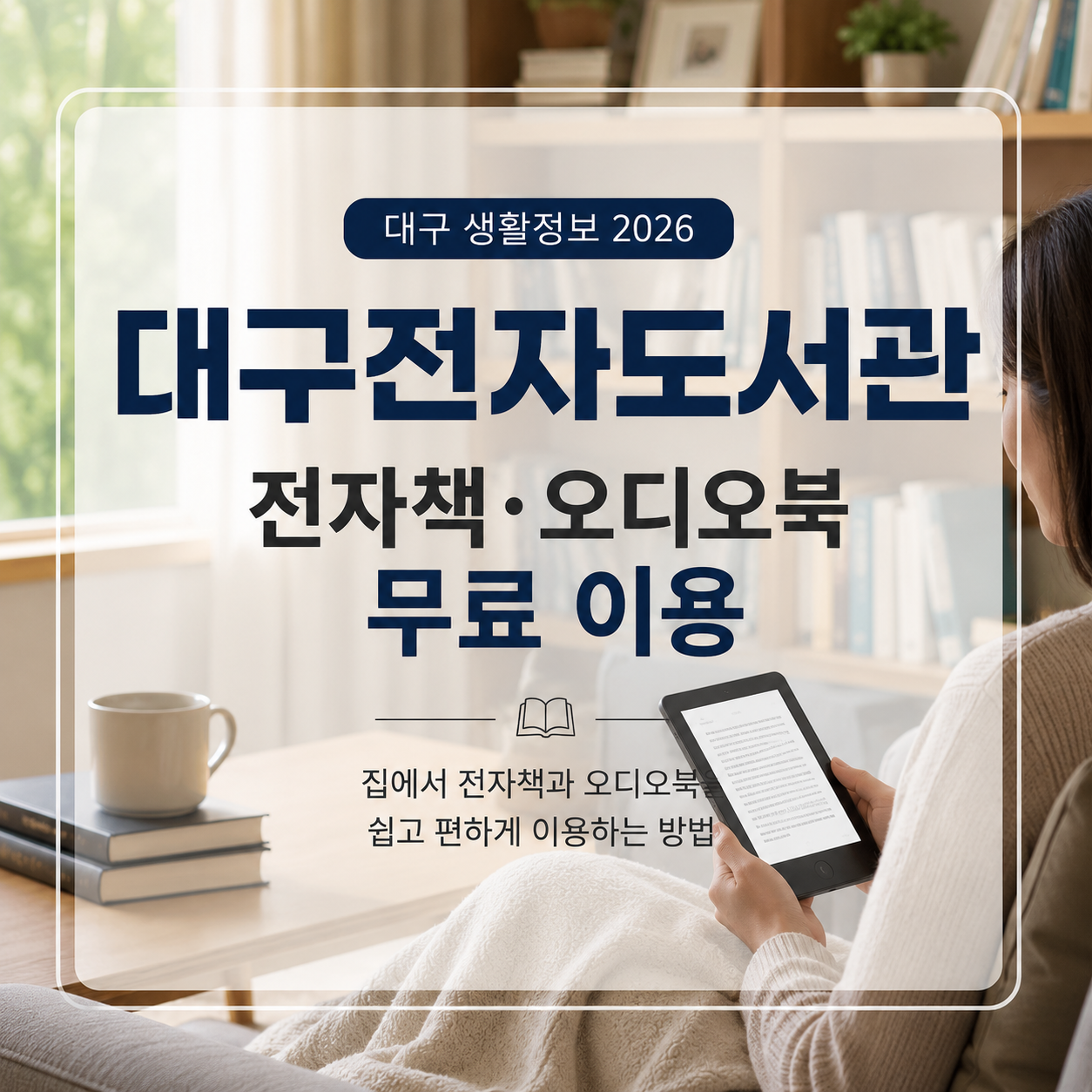 대구전자도서관 이용방법 2026｜전자책·오디오북 무료로 보는 법