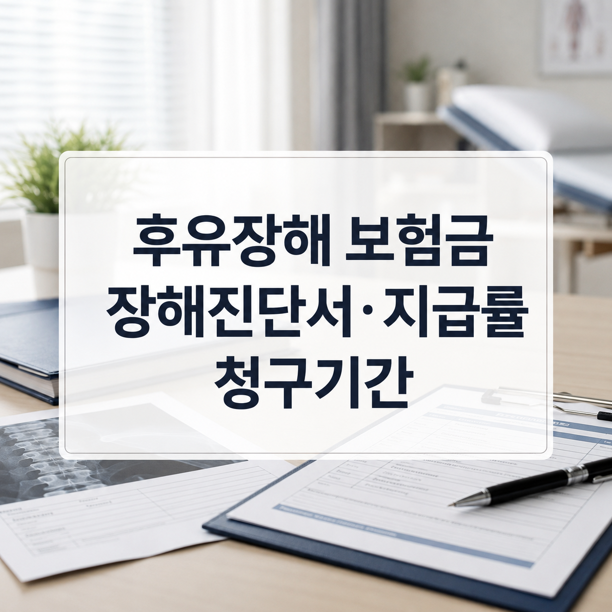 후유장해 보험금 받을 수 있을까｜장해진단서·지급률·청구기간