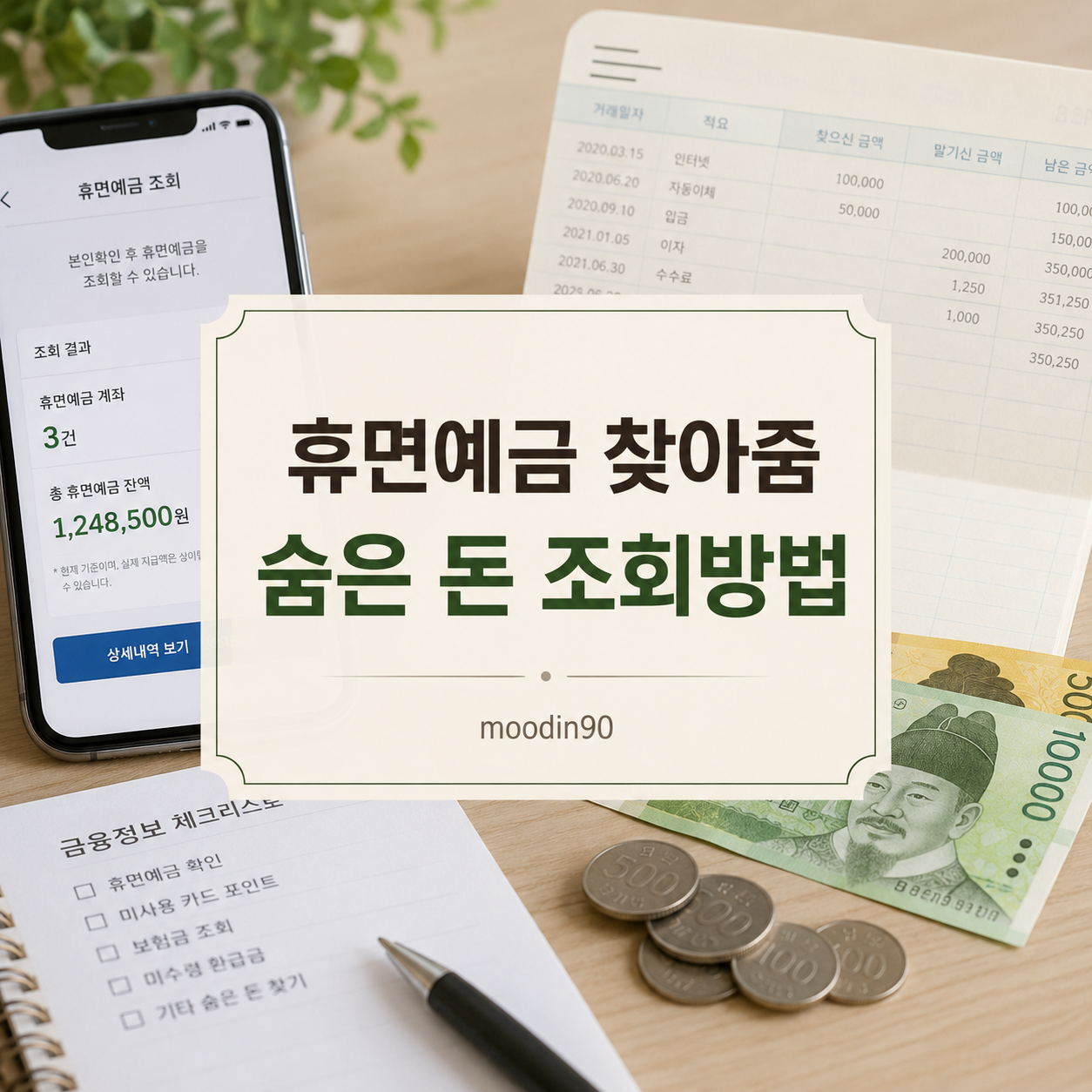 휴면예금 찾아줌 조회방법|숨은 예금 지급 신청